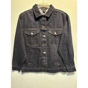 DKNY MENS DARK DEMIN TRUCKER JACKET SIZE M.